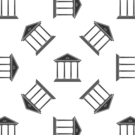 Courthouse Icon patternのイラスト素材