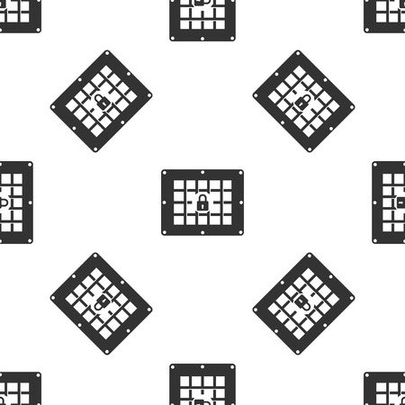 Prison window Icon patternのイラスト素材