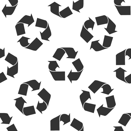 Recycle symbol icon patternのイラスト素材