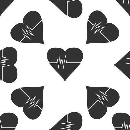 Heart Rate icon patternのイラスト素材