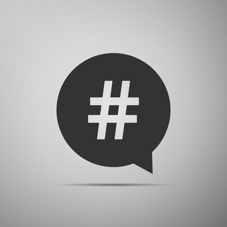 Hashtag in circle iconのイラスト素材