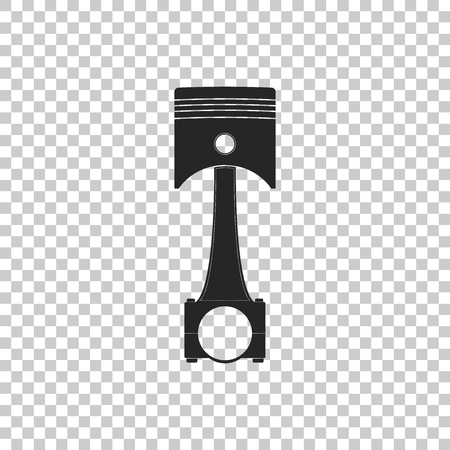 Engine piston icon isolated on transparent background. Car engine piston sign. Flat design. Vector Illustrationのイラスト素材