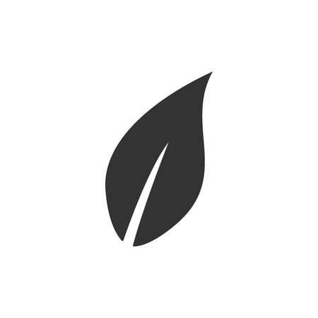 Leaf icon isolated. Flat design. Vector Illustrationのイラスト素材