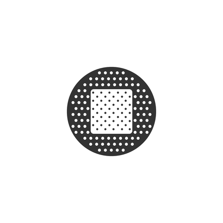 Set Bandage plaster icon isolated. Medical plaster, adhesive bandage, flexible fabric bandage. Flat design. Vector Illustrationのイラスト素材