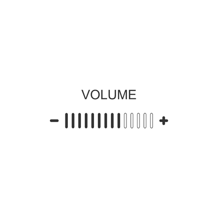 Volume adjustment icon isolated. Flat design. Vector Illustration