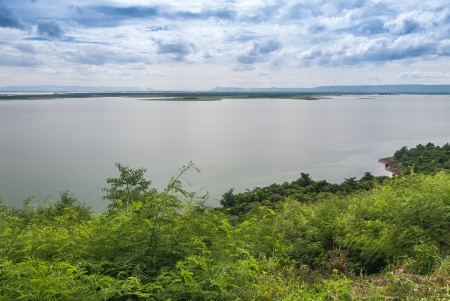 Environment of the dam. A tourist attraction. And a source of livelihood of people in the area.の写真素材