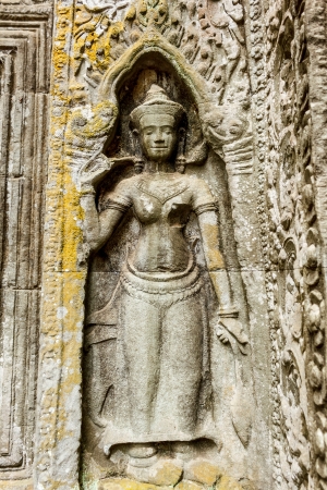 Ancient art, including magnificent castles. Created by Jayavarthon on 900 years ago is now a tourist attraction. And heritage of the world. In Cambodia.の写真素材