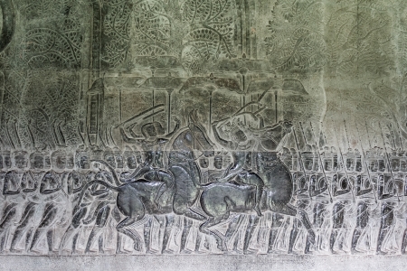 Ancient art, including magnificent castles  Created by Jayavarthon on 900 years ago is now a tourist attraction  And heritage of the world  In Cambodia の写真素材