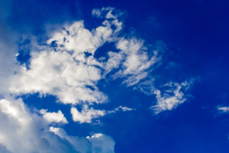 The color of sky and cloud