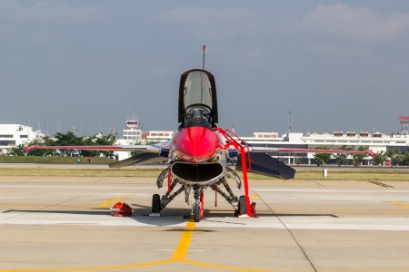 BANGKOK - MARCH 23:"Breitling Jet Team Under The Royal Sky" Breitling Team and Rayal Thai Air Force Air Show at Donmueang Bangkok Thailand  in March 23, 2013 のeditorial素材