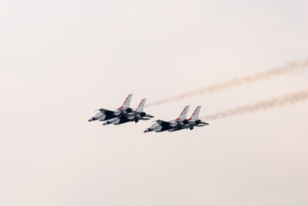 Bangkok, Thailand - October 9, 2009: United States Air Force Thunderbirds official military...