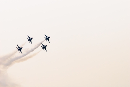 Bangkok, Thailand - October 9, 2009: United States Air Force Thunderbirds official military...