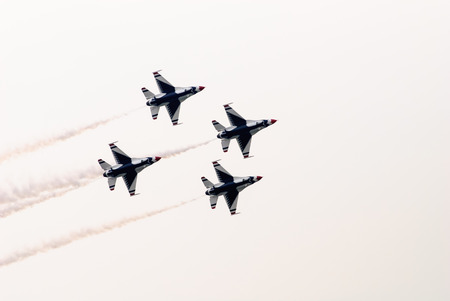 Bangkok, Thailand - October 9, 2009: United States Air Force Thunderbirds official military...