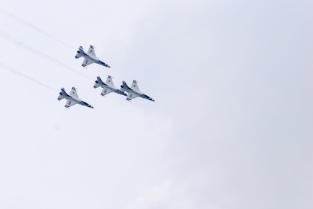 Bangkok, Thailand - October 9, 2009: United States Air Force Thunderbirds official military...