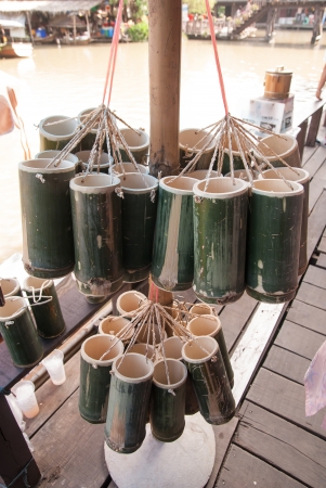 Ayothaya, Thailand - November 2, 2013  Ayothaya Floating Market a tourist attraction for the newly emerging soon in Ayutthaya   Many visitors, both in Thailand and overseas visitors , more than a million people のeditorial素材