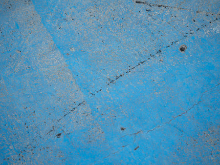 Abstract blue concrete surface urban setting texture close-up industrial environment ground level visual contrast for seoの写真素材