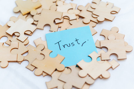 Building trust in business creating connections through symbolism office space visual content...