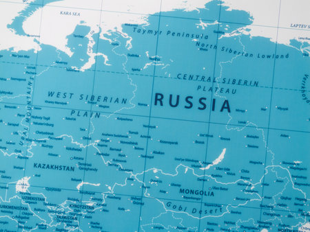 Exploring the geography of russia maps regions and vast landscapesの写真素材