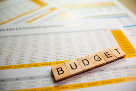 Office setting budget strategies analytical approaches for business growth planningの写真素材