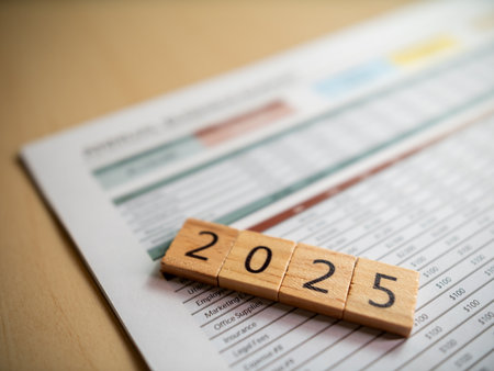 2025 business strategies yearly overview financial report corporate environment analytical insightsの写真素材