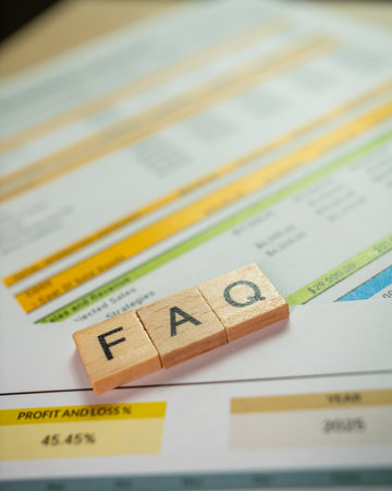 Business faq insights understanding profit and loss reports for financial growthの写真素材