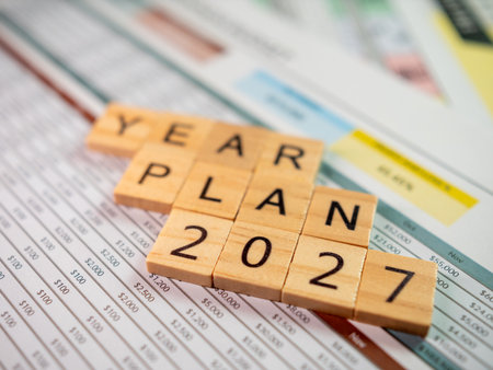Strategic business planning for the year 2027 analysis goals and strategies for successの写真素材