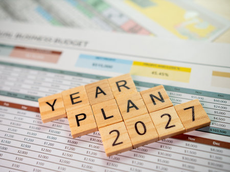2027 business year plan strategic budgeting and financial planning for successの写真素材