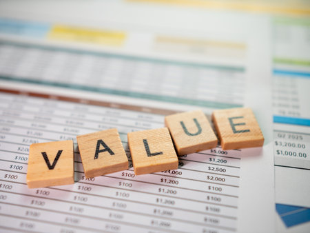 Data-driven business value assessment financial insights from office environment infographicの写真素材