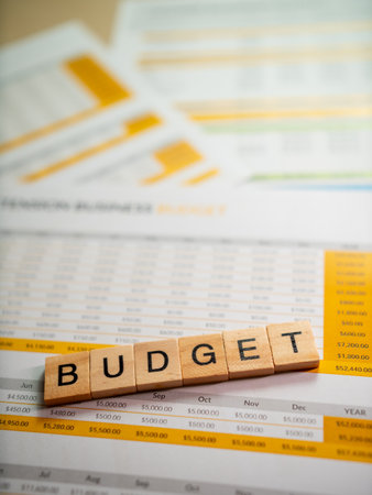 Money management in professional office budget planning and financial documents overview
