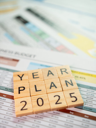 Strategic business planning for 2025 yearly goals and financial projections overview