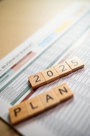 Strategic business planning for 2025 insights and trends for success in the year aheadの写真素材