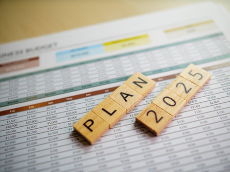 Strategic business planning for 2025 analyzing data trends to guide future decisionsの写真素材