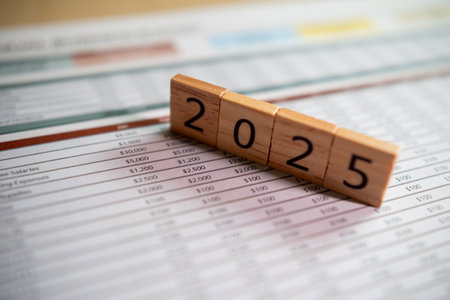 2025 business outlook key financial insights for strategic growth in a competitive yearの写真素材