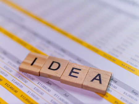 Explore innovative business ideas through visual thinking and strategic planning in a dynamic office setting.の写真素材