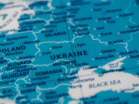 Geopolitical map of ukraine educational resource on current political events