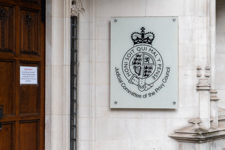 London. UK. 05.20.2020. The Supreme Court situated in Westminster. The final court of appeal for civil and criminal cases for England and Wales.のeditorial素材