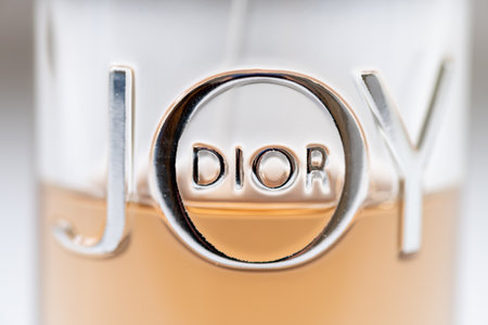 London. UK- 03.01.2023. Close up of a bottle of Joy perfume by the fashion and beauty company Dior.のeditorial素材