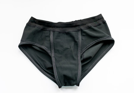 A pair of hernia briefs isolated in white.の写真素材