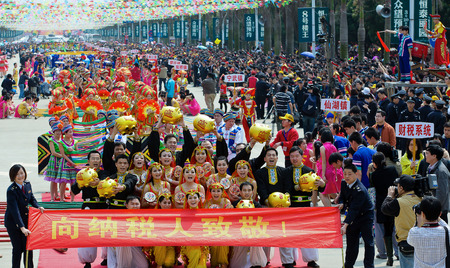 Folk Songs Festival in  Wuming County, Guangxiのeditorial素材