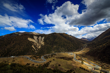 landscape in Sichuan, Chinaの写真素材
