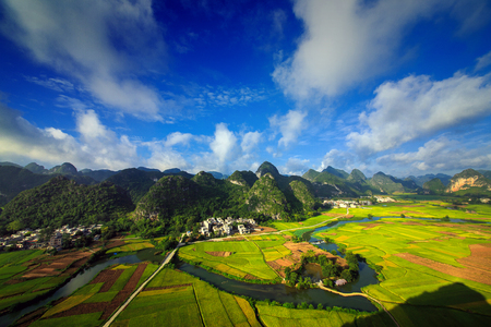 Scenery of a day recreation fieldsの写真素材