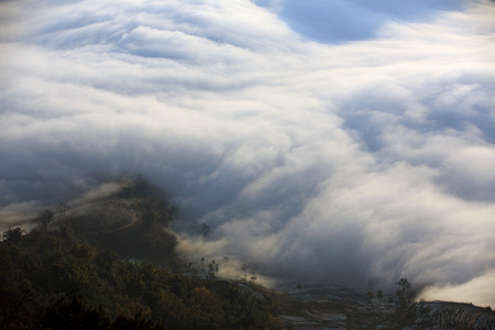 Terraces, Yunnan Chinaの写真素材