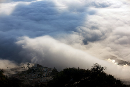 clouds waveの写真素材