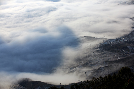 clouds waveの写真素材