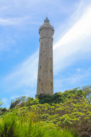 Binh Thuan, Vietnam - 11 26 2016: Ke Ga lighthouse is the tallest and oldest lighthouse in Binh Thuan, Vietnamのeditorial素材