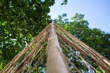 A-shaped bamboo frameの写真素材
