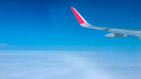 sky view from plane window