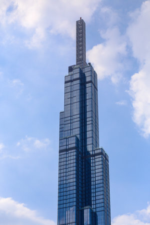 Ho Chi Minh City, Vietnam - 16 Oct 2022: View of Landmark 81 the tallest building and high apartment, Vietnamのeditorial素材