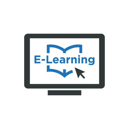 E-learning iconのイラスト素材