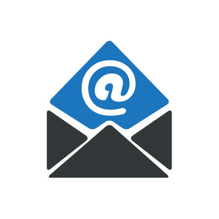Email contact iconのイラスト素材